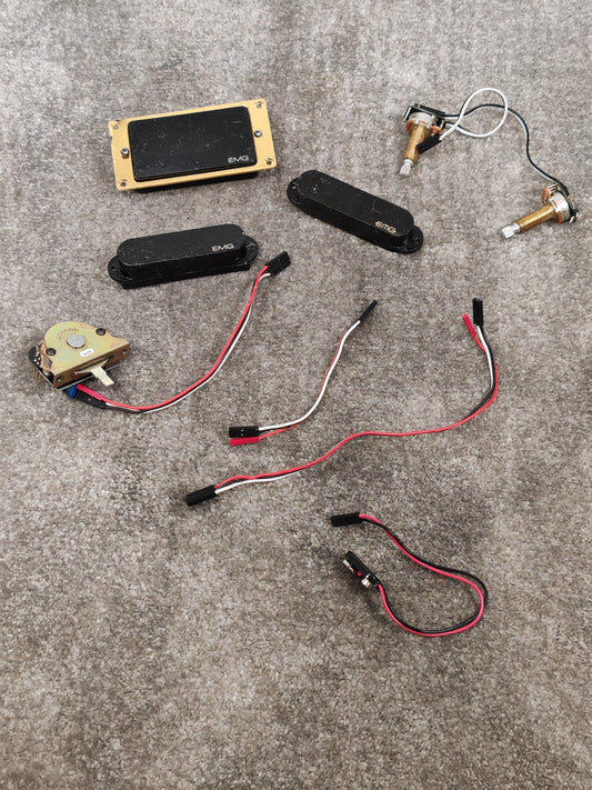 Emg 81 Active Pickup Set Emg-81 Emg-SA And Emg-SLV - Active Electronics, Versatile Tones - Good