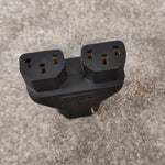 IEC C14 TO Dual C13 Y-splitter Power Adapter - Power Distribution Accessory - Durable Construction - Very Good - Image 4