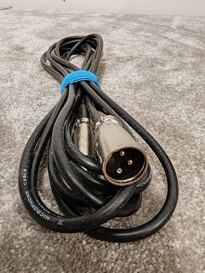 4x Mid-Length XLR Male to Female Microphone Cables (2x Stagg) – Very Good