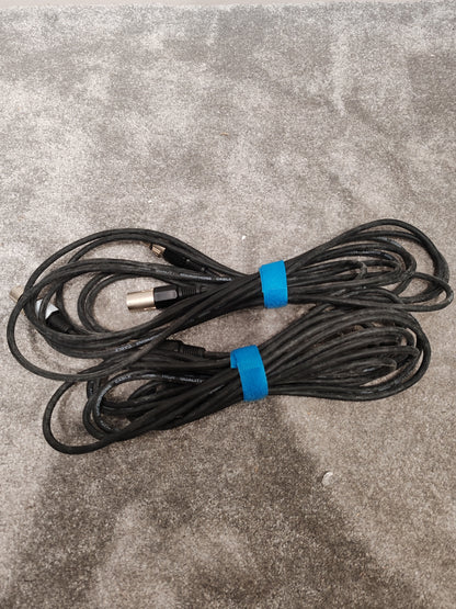 4x Mid-Length XLR Male to Female Microphone Cables (2x Stagg) – Very Good