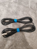 4x Mid-Length XLR Male to Female Microphone Cables (2x Stagg) – Very Good - Image 2