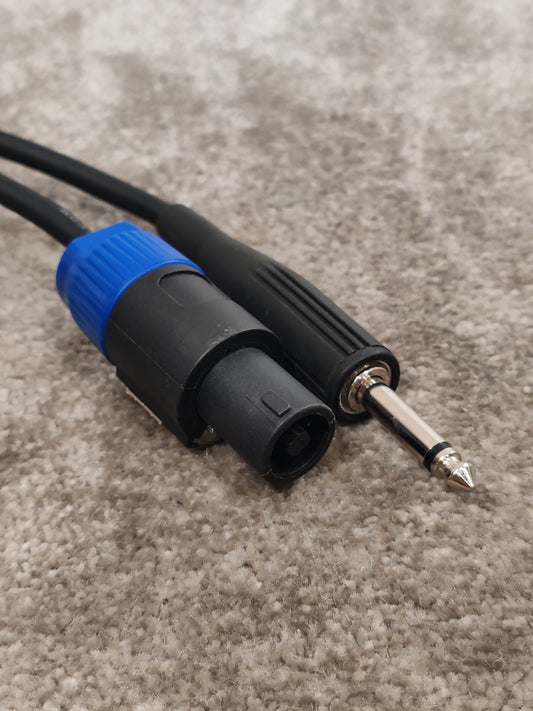 Speakon to 1/4" TS 6m Cable - Professional Audio Connection - Excellent