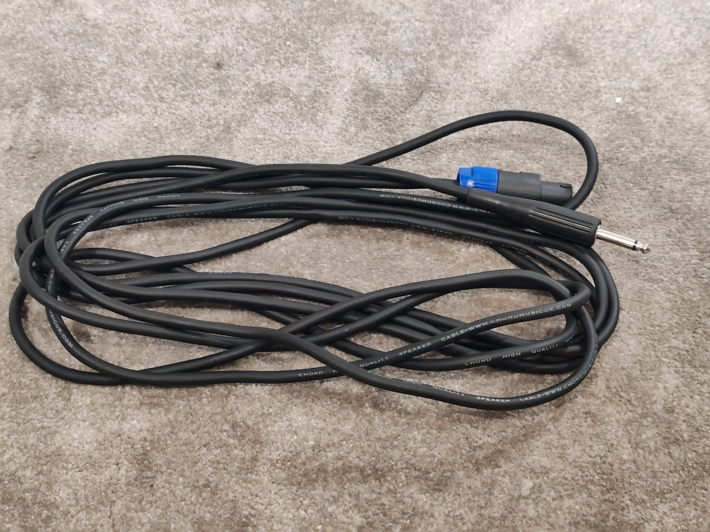 Speakon to 1/4" TS 6m Cable - Professional Audio Connection - Excellent