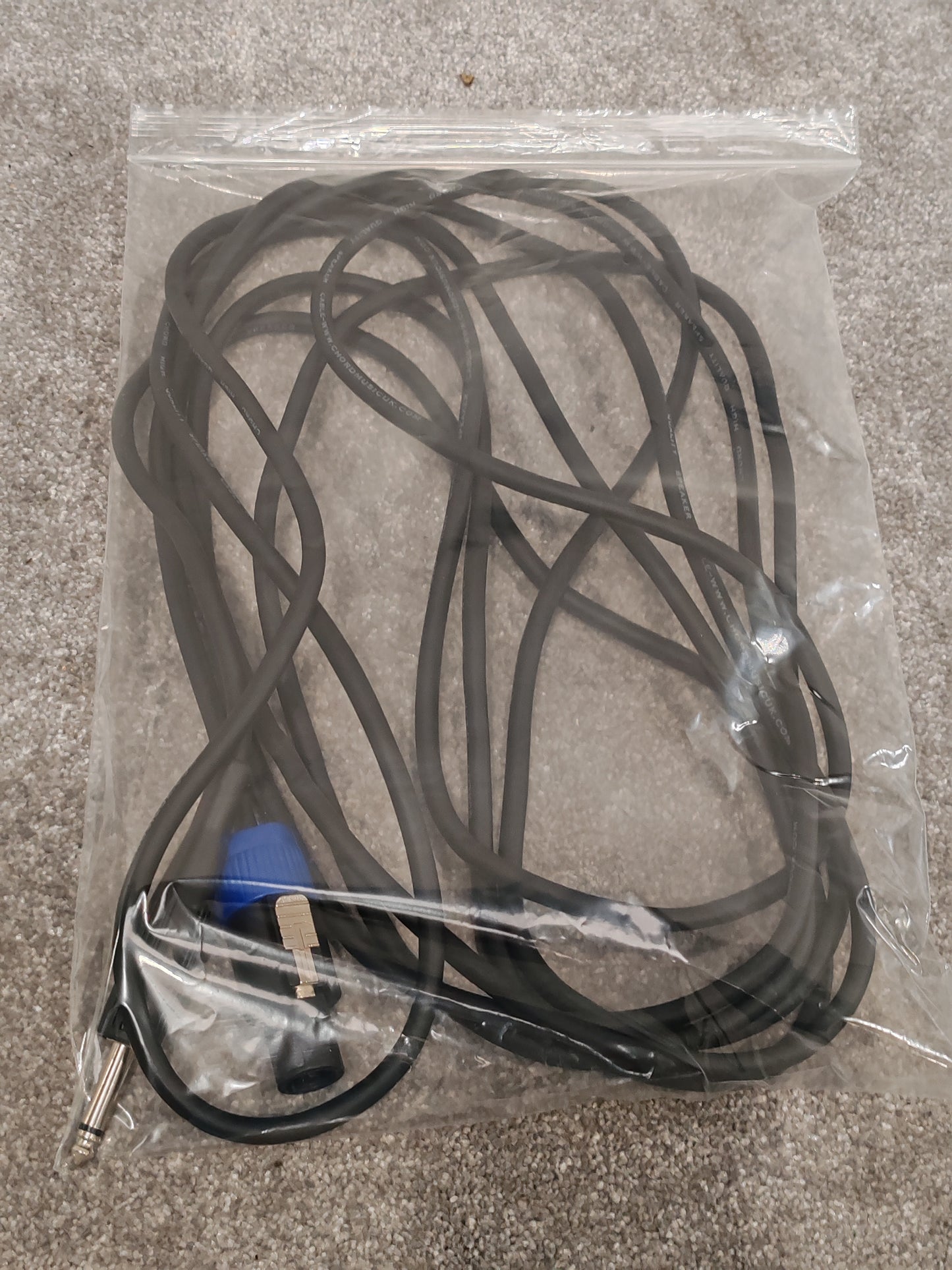 Speakon to 1/4" TS 6m Cable - Professional Audio Connection - Excellent