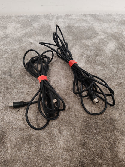 5X MIDI Cables, Various Lengths 2 Long, 3 Short - Professional Connectivity - Very Good