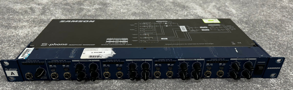Samson Audio S-Phone – 4 Channel Headphone Amplifier – Very Good