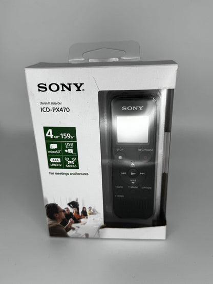 Sony ICD - PX470 Stereo IC Recorder