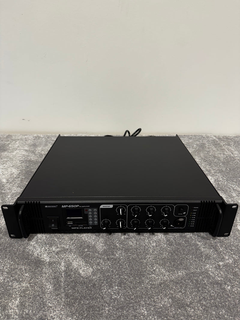 Omnitronic Mp-650p Mixer - 6 Channels, USB Interface - Excellent w/ Manuals & Remote Control - Image 2