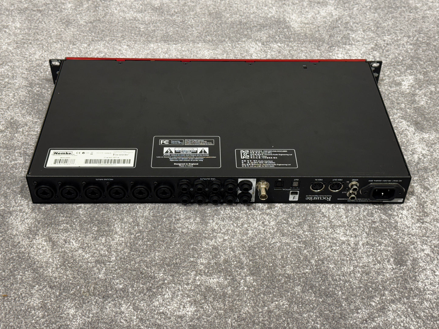 Focusrite Clarett 8Pre - 18 x 20 Thunderbolt Interface with Power Supply