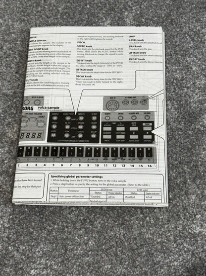 Korg Volca Sample - Digital Sample Sequencer Built in Effects