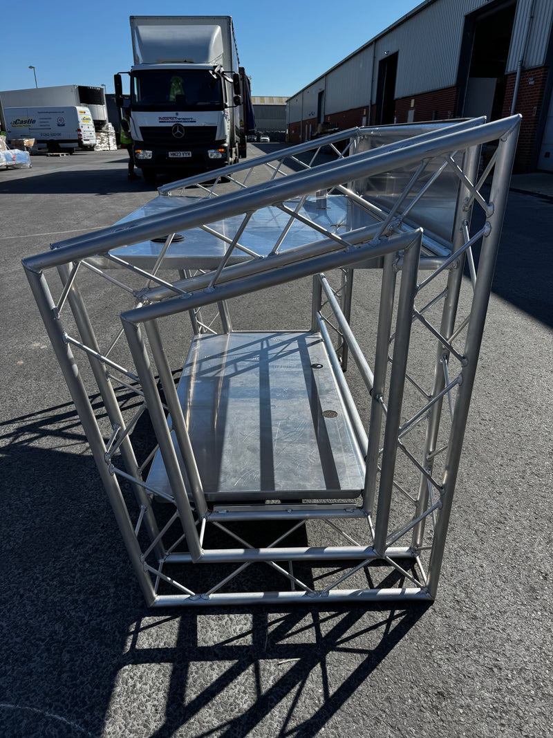 DJ Console Stand - Aluminum TRSS Truss Stand 2 Shelves Lite Console - Image 13
