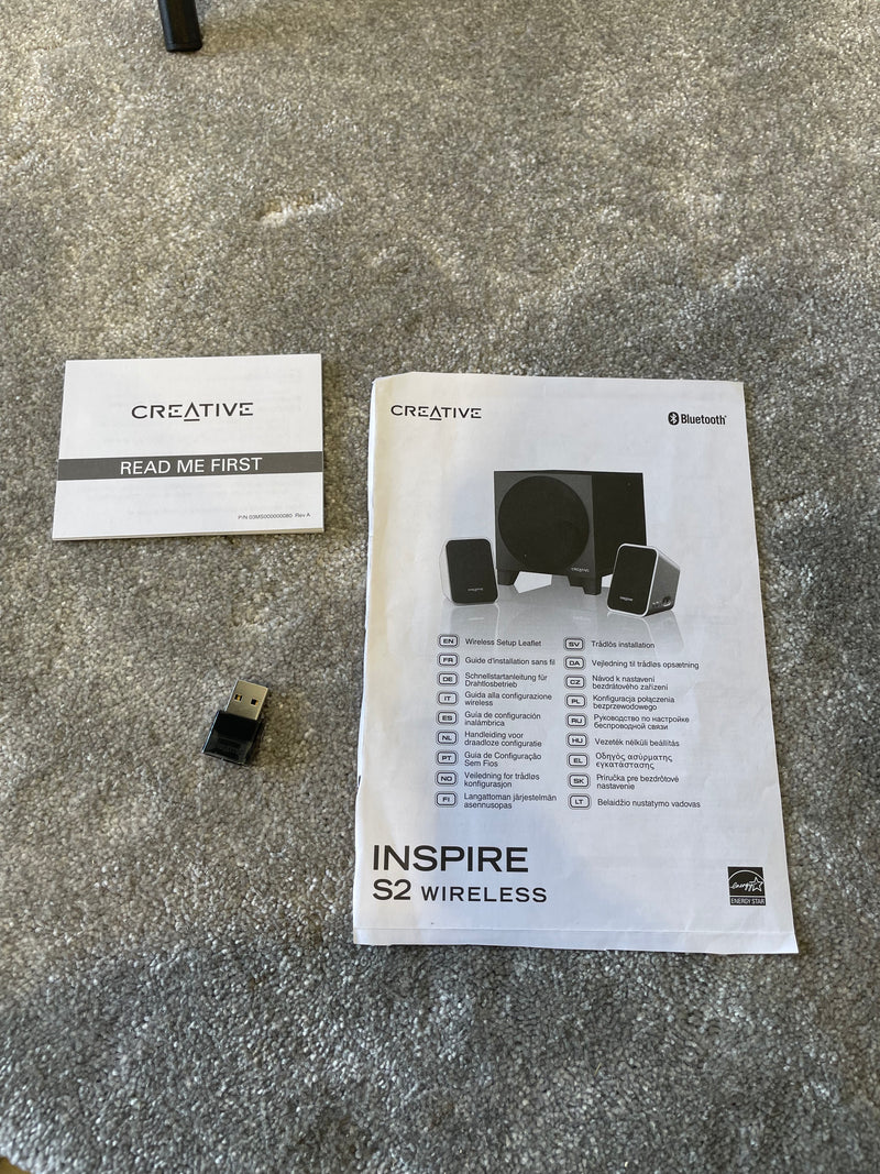 Creative Inspire S2 Wireless 2.1 Speaker System - Bluetooth Speaker System - Excellent - Image 10