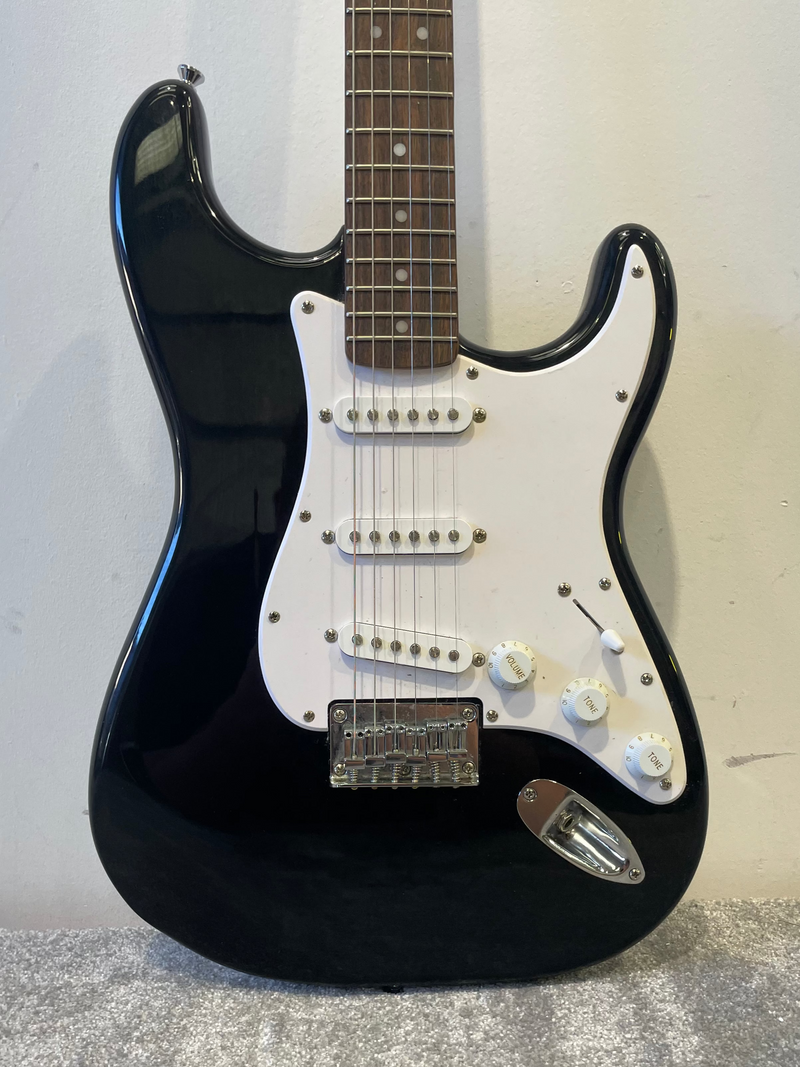 Fender Squier Stratocaster Indonesia - Black, Rosewood Neck w/ Soft Case - Very Good - Image 1