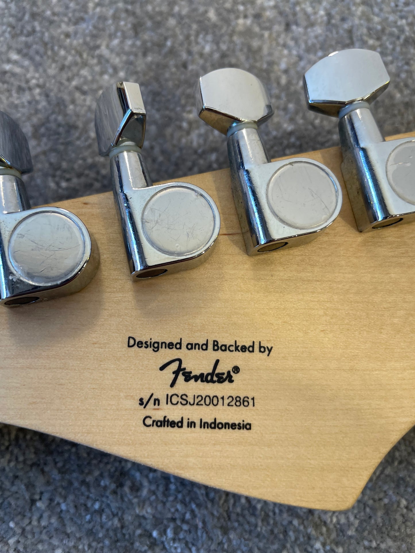 Fender Squier Stratocaster Indonesia - Black, Rosewood Neck w/ Soft Case - Very Good