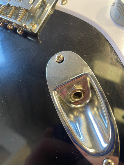 Fender Squier Stratocaster Indonesia - Black, Rosewood Neck w/ Soft Case - Very Good