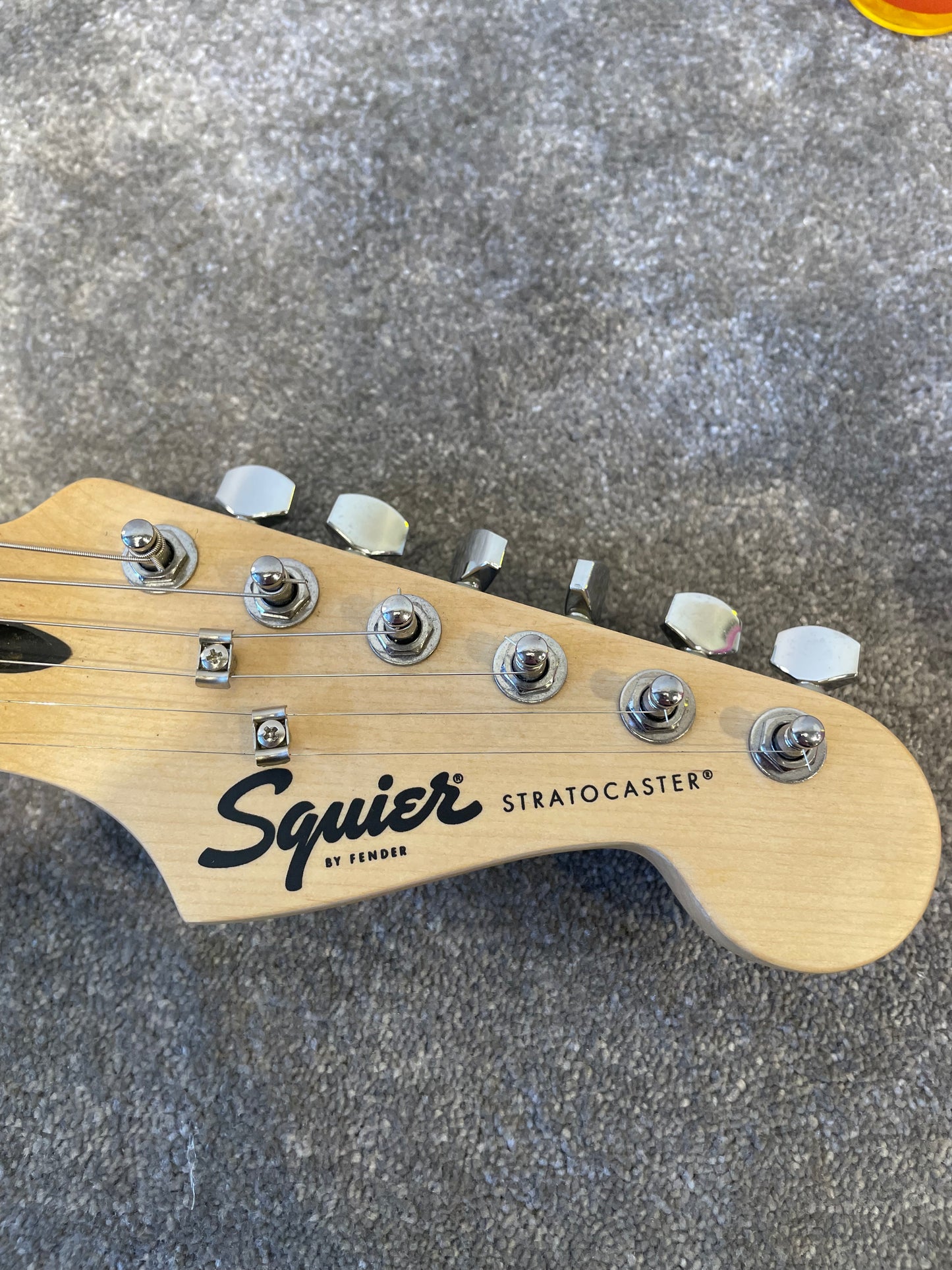 Fender Squier Stratocaster Indonesia - Black, Rosewood Neck w/ Soft Case - Very Good