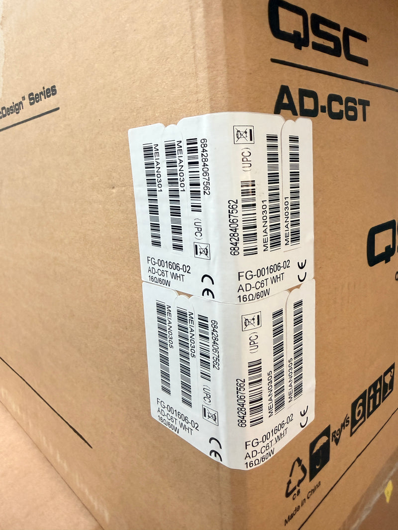 QSC AD-C6T-WH - Ceiling Loudspeakers (Pair - White) - Like New w/ Original Box & Installation Kit - image 10