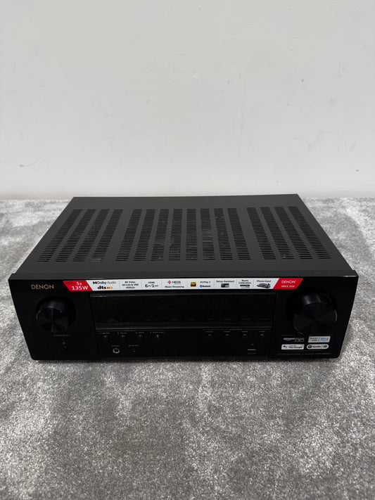 Denon AVR-S660H Integrated Network AV Receiver with Acm1hb Audyssey Setup Microphone