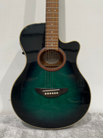 Yamaha APX-4A-SPL Green Electro Acoustic - Spruce Top - Very Good w/ Hard Case & Strap & Capo - Image 1