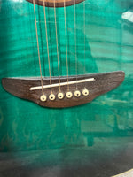 Yamaha APX-4A-SPL Green Electro Acoustic - Spruce Top - Very Good w/ Hard Case & Strap & Capo - Image 6