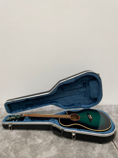Yamaha APX-4A-SPL Green Electro Acoustic - Spruce Top - Very Good w/ Hard Case & Strap & Capo