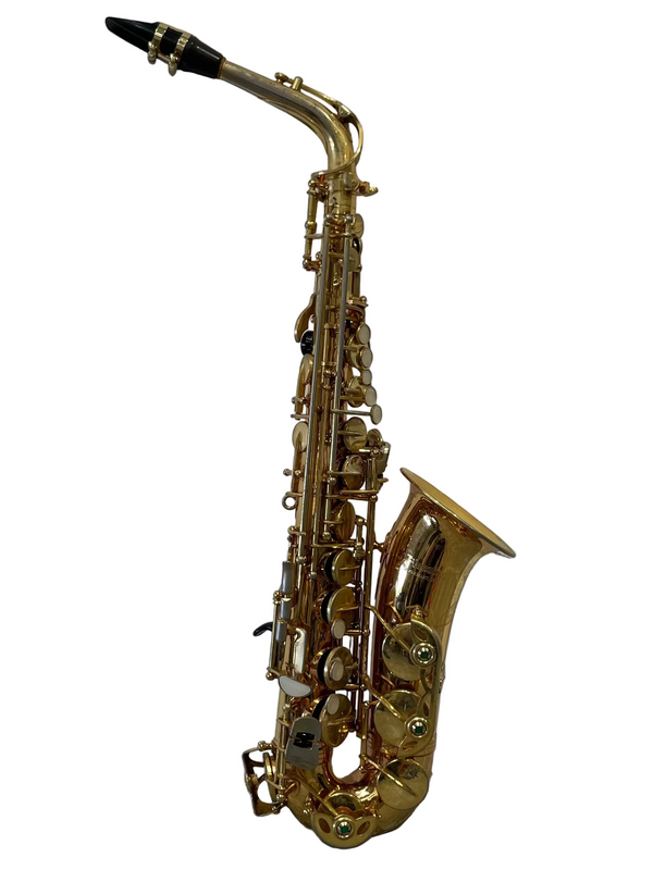 Elkhart Blessing Indiana USA Saxophone - Vintage Style, Gold Lacquer - Good w/ Hard Case & Accessories