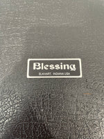 Elkhart Blessing Indiana USA Saxophone - Vintage Style, Gold Lacquer - Good w/ Hard Case & Accessories - Image 16