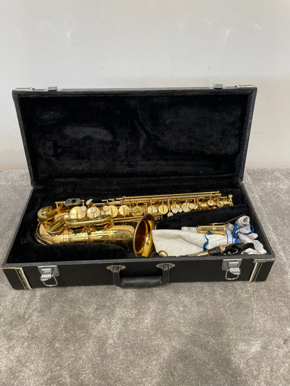 Elkhart Blessing Indiana USA Saxophone - Vintage Style, Gold Lacquer - Good w/ Hard Case & Accessories