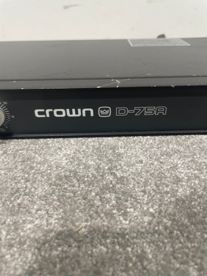 Crown D-75A Pre-Amplifier - High-Quality Audio, Versatile - Good w/ Adapter - Image 4