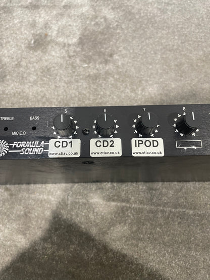 Formula Sound FSM8 8 Channel Mixer - Compact Design, Versatile Mixing - Very Good