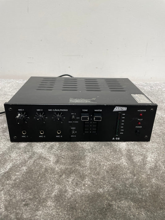 Adastra A-56 Amplifier - 560W Output, 2U Rackmount - Good w/ Power Supply