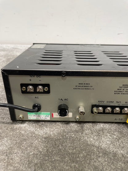 Adastra A-56 Amplifier - 560W Output, 2U Rackmount - Good w/ Power Supply