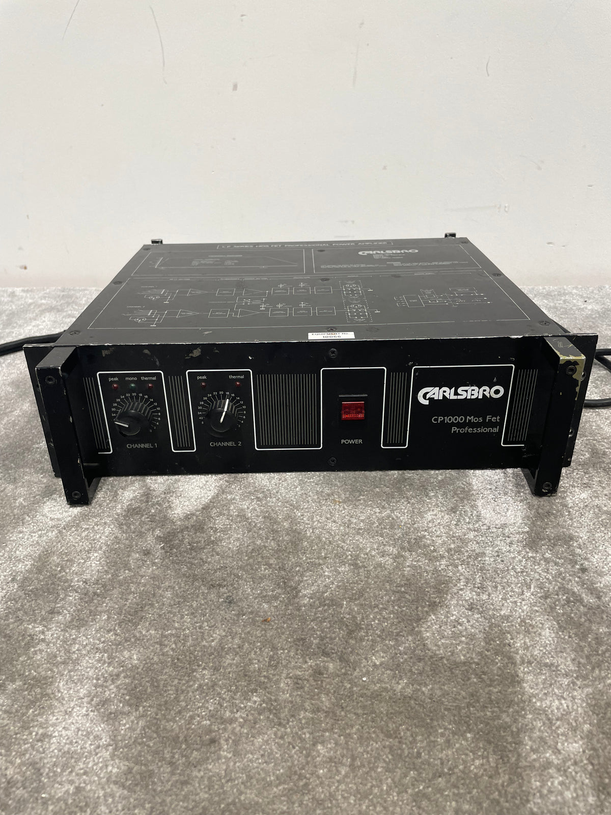 Carlsbro CP1000 – Mos Fet Power Amplifier – Good w/ Power Supply