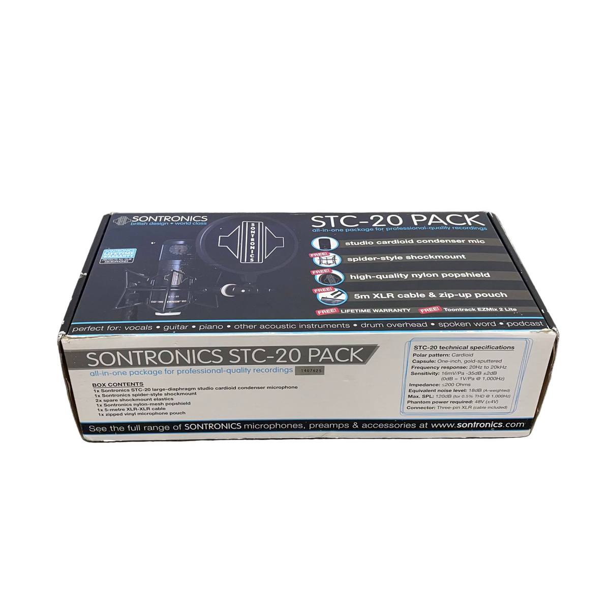 Sontronics STC-20 Pack - Diaphragm Condenser Microphone - Excellent w/ Original Box & Accessories