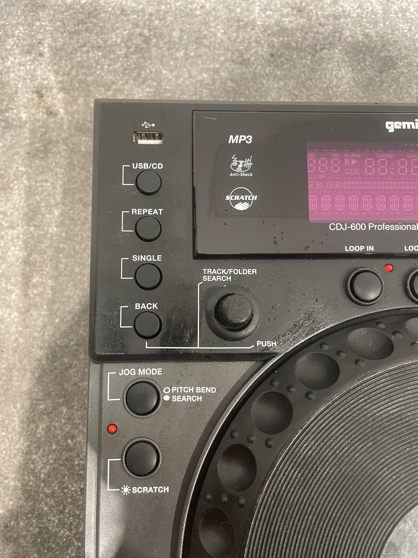 Gemini CDJ-600 – CD/MP3 DJ Player – Good