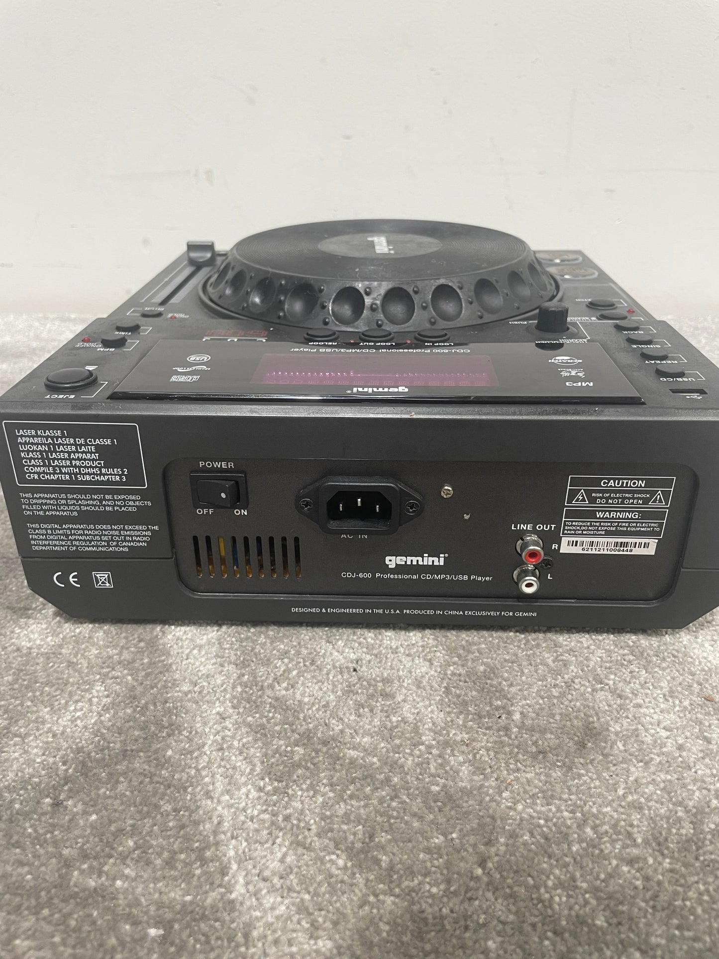 Gemini CDJ-600 – CD/MP3 DJ Player – Good