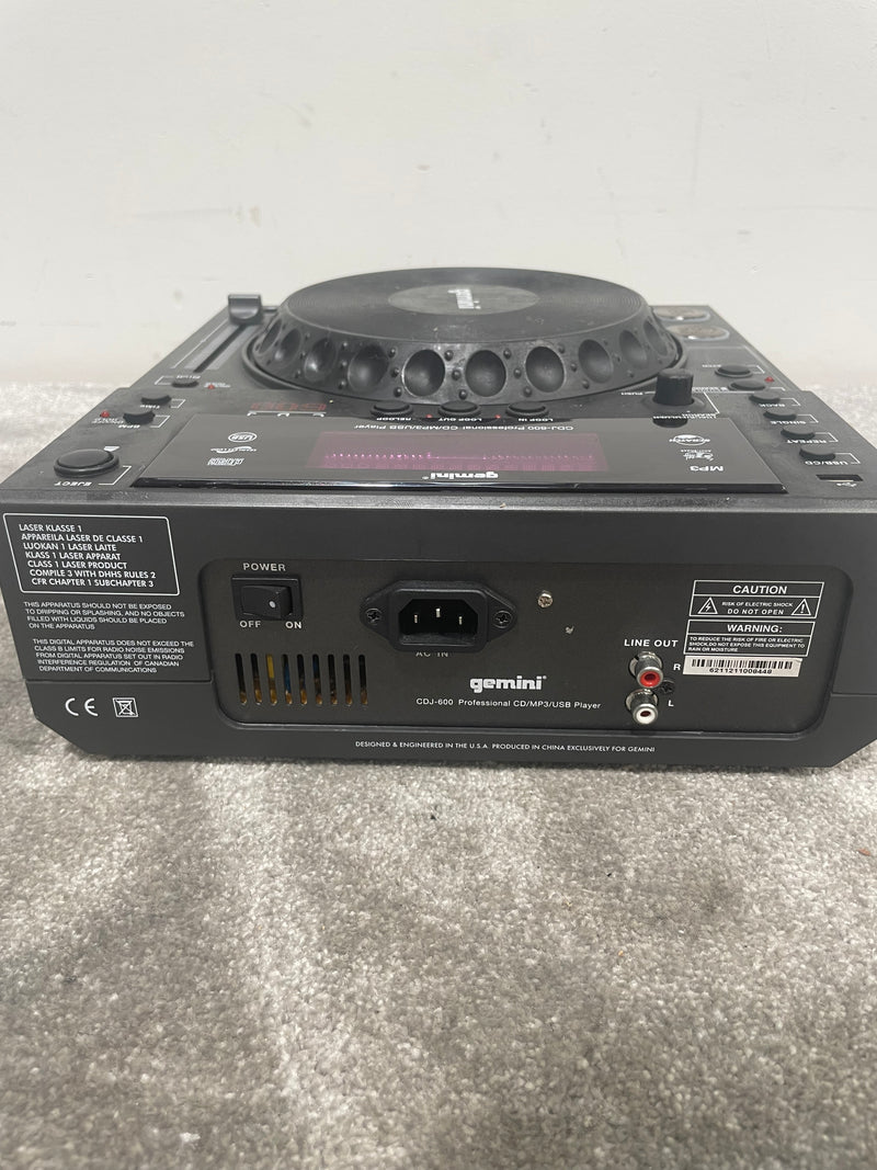 Gemini CDJ-600 – CD/MP3 DJ Player – Good – Audio Trader