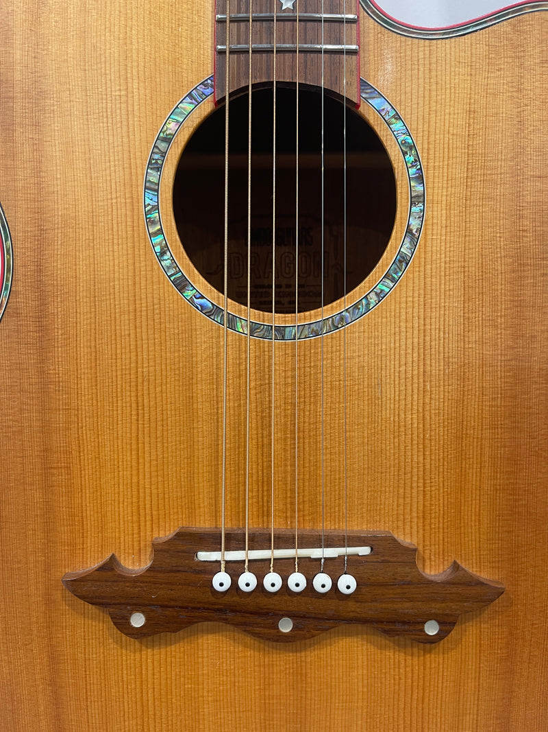 Lindo Dragon Electro Acoustic Guitar - Professionally Setup - Image 11