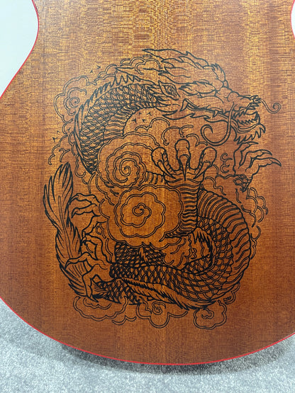 Lindo Dragon Electro Acoustic Guitar - Professionally Setup