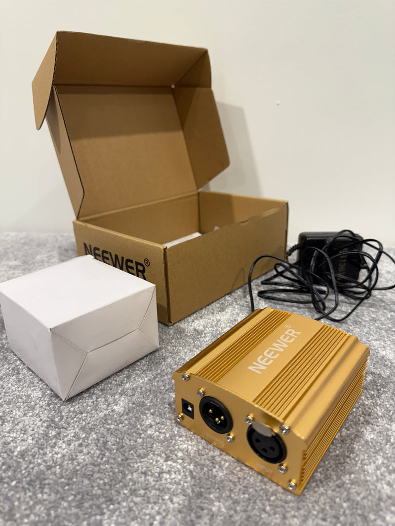 Neewer 48v Phantom Power Supply - Audio Equipment - 48v Power, XLR Inputs - Open Box w/ Original Box & Power Supply - Image 7