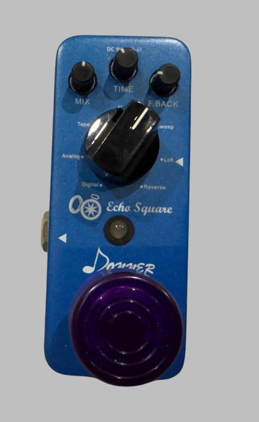 Donner Digital Delay Pedal - Echo Square Delay Guitar Pedal (7 Effects)
