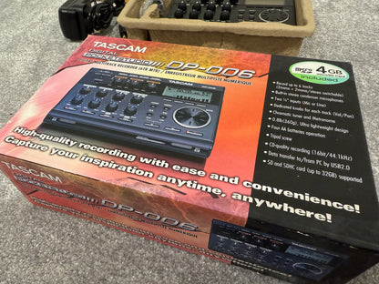 Tascam Digital Pocketstudio DP-006 (6-Track) with Power Supply