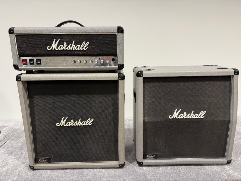 Marshall JCM25/50 “Silver Jubilee” Model 2553 2-Channel 100-Watt Guitar Amp Head (1987-1988) with Two Cabs (2556A/B) - Image 7
