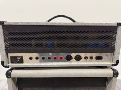 Marshall JCM25/50 “Silver Jubilee” Model 2553 2-Channel 100-Watt Guitar Amp Head (1987-1988) with Two Cabs (2556A/B)