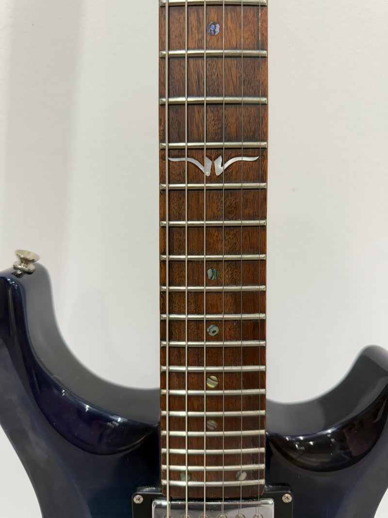 Vintage VRS 100 Trans Blue Electric Guitar - Fusion Carry Case - Tremelo Bar - Image 14