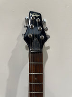 Vintage VRS 100 Trans Blue Electric Guitar - Fusion Carry Case - Tremelo Bar - Image 12
