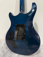 Vintage VRS 100 Trans Blue Electric Guitar - Fusion Carry Case - Tremelo Bar - Image 8