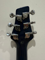 Vintage VRS 100 Trans Blue Electric Guitar - Fusion Carry Case - Tremelo Bar - Image 11