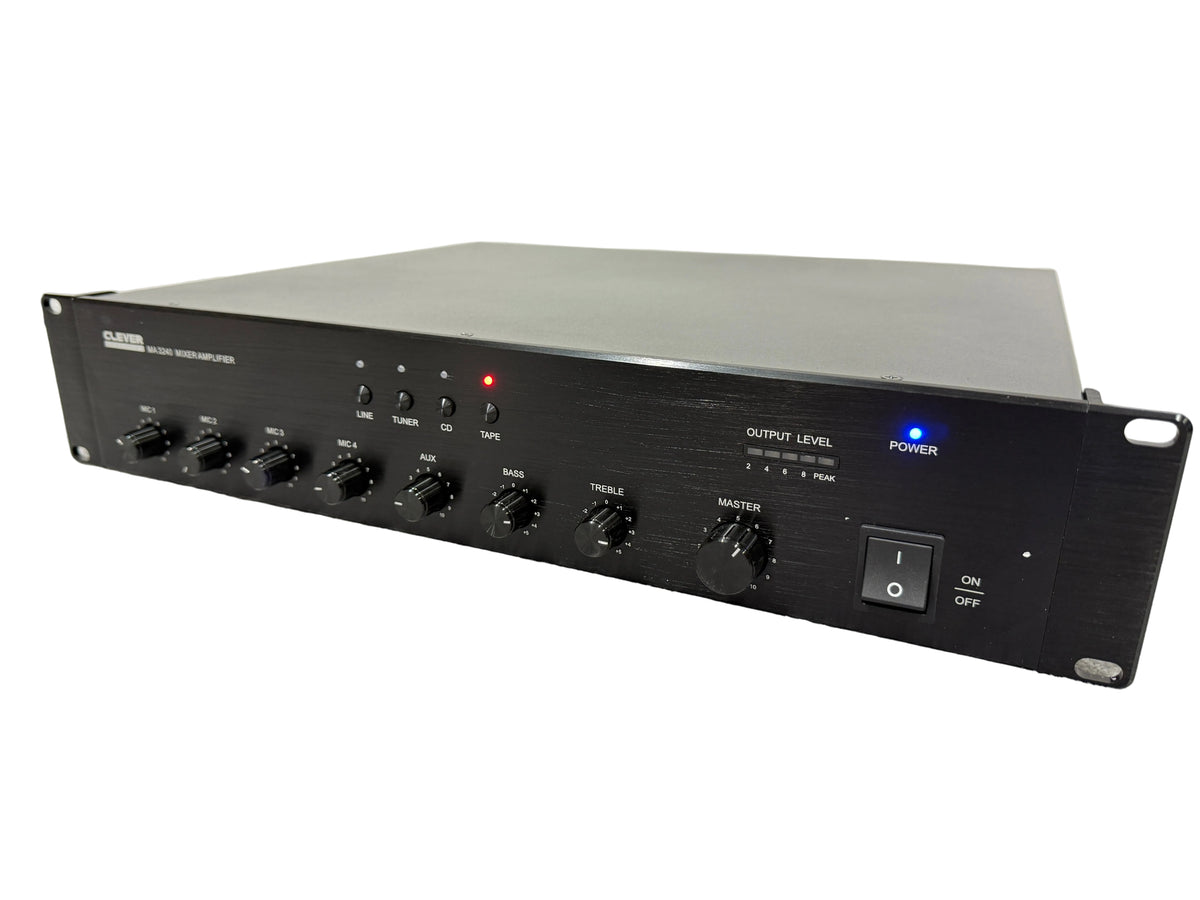 Clever Acoustics MA 3240 Amplifier - 320 Watts, 4 Channels w/ Original Box & Power Supply