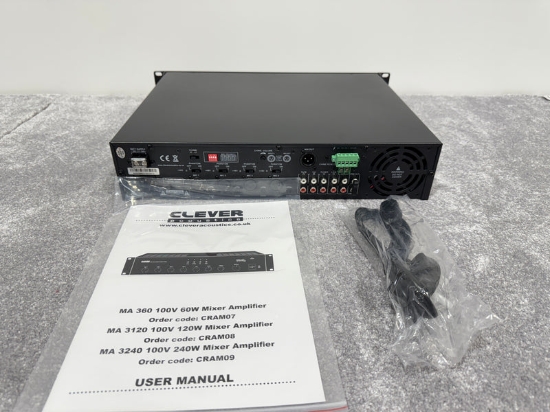 Clever Acoustics MA 3240 Amplifier - 320 Watts, 4 Channels w/ Original Box & Power Supply - Image 4